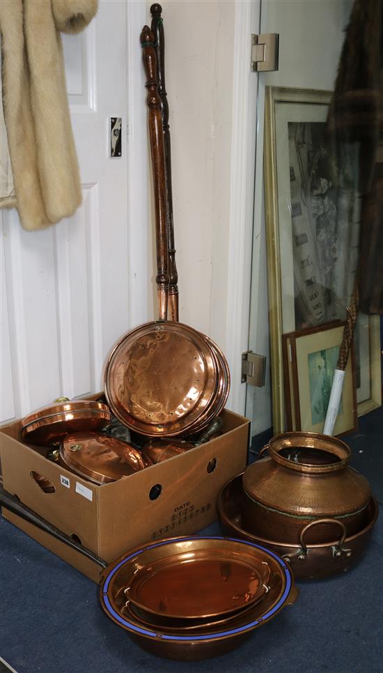 A large quantity of copper